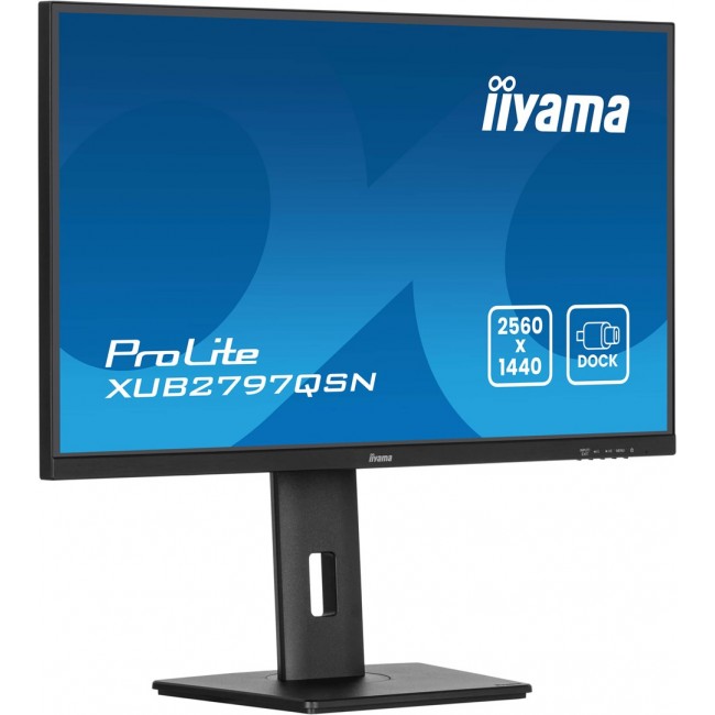 iiyama ProLite 27 QHD IPS technology panel with USB-C dock and RJ45 (LAN) iiyama ProLite 27 QHD IPS technology panel with USB-C dock and RJ45 (LAN)