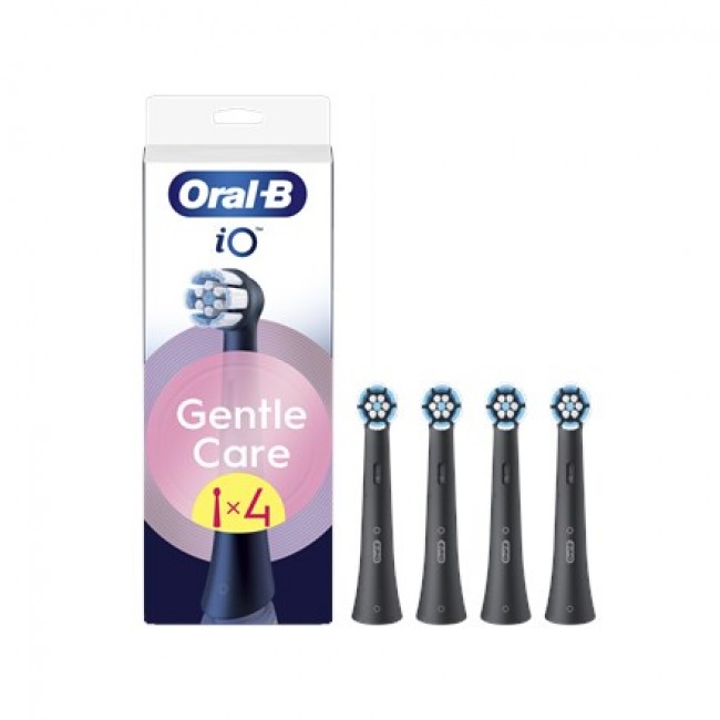 Oral-B iO GentleCare brush heads 4 pcs Black Oral-B iO GentleCare brush heads 4 pcs Black