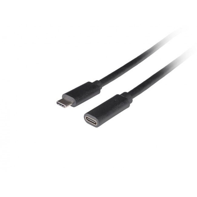Lanberg CA-USBE-20CC-0015-BK USB cable USB 3.2 Gen 1 (3.1 Gen 1) 1.5 m USB C Black