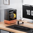 Jonsbo T7 Midi Tower Black, Wood