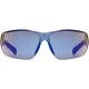 UVEX Equate cycling glasses, black/blue matt/mirror blue