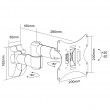 Maclean MC-503B monitor mount