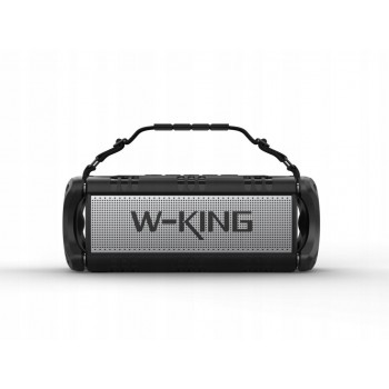 W-KING D8 wireless Bluetooth speaker black and silver