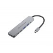 Conceptronic DONN33G 6-in-1 USB 3.2 Gen 1 Docking Station, HDMI, USB-A 5Gbps x 2, USB-C 5Gbps x 2, 100W USB PD