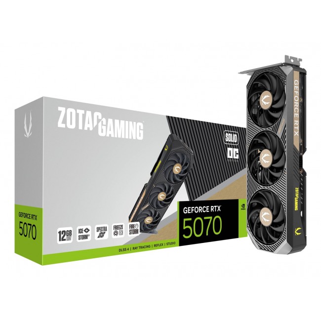 Zotac GAMING GeForce RTX 5070 SOLID OC NVIDIA 12 GB GDDR7 Zotac GAMING GeForce RTX 5070 SOLID OC NVIDIA 12 GB GDDR7