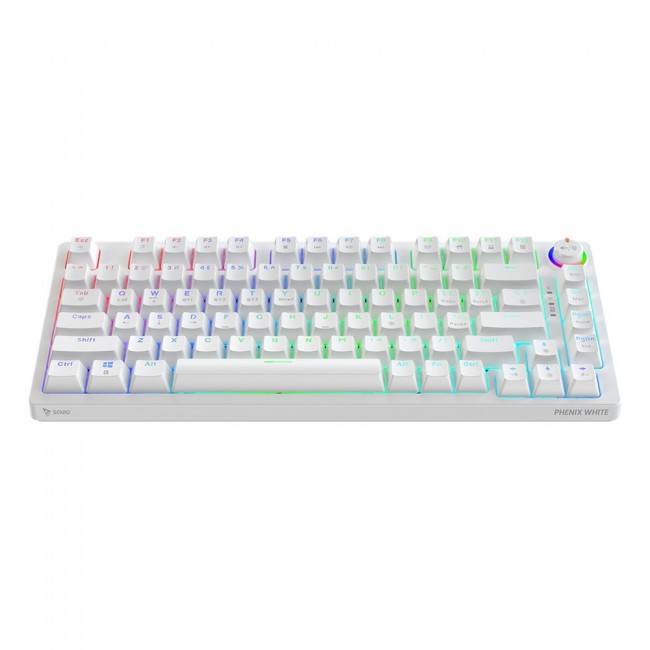 Savio Phenix WHITE GAT RED keyboard Gaming Bluetooth QWERTY International EER Savio Phenix WHITE GAT RED keyboard Gaming Bluetooth QWERTY International EER