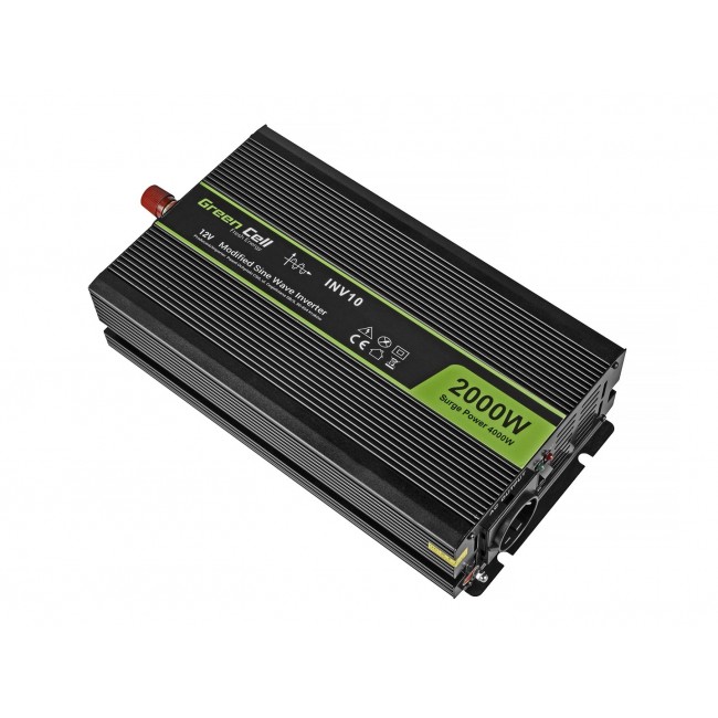 Green Cell INV10 power adapter/inverter Auto 2000 W Black Green Cell INV10 power adapter/inverter Auto 2000 W Black