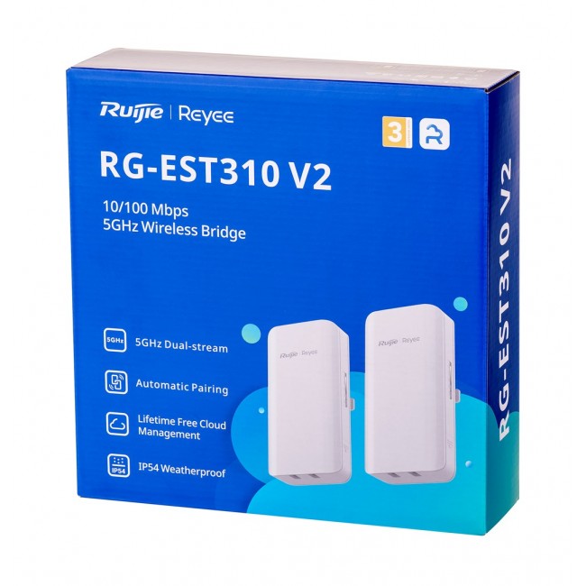 Ruijie Networks RG-EST310 V2 wireless access point 867 Mbit/s White Power over Ethernet (PoE) Ruijie Networks RG-EST310 V2 wireless access point 867 Mbit/s White Power over Ethernet (PoE)