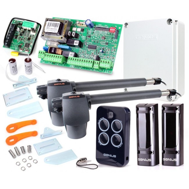 Genius G-Bat 400 kit for 8m double-leaf gates Genius G-Bat 400 kit for 8m double-leaf gates