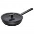 Chef's pan 24 cm with non-stick coating, lid