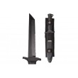 Mil-Tec German Combat Knife Black 2000 steel 440