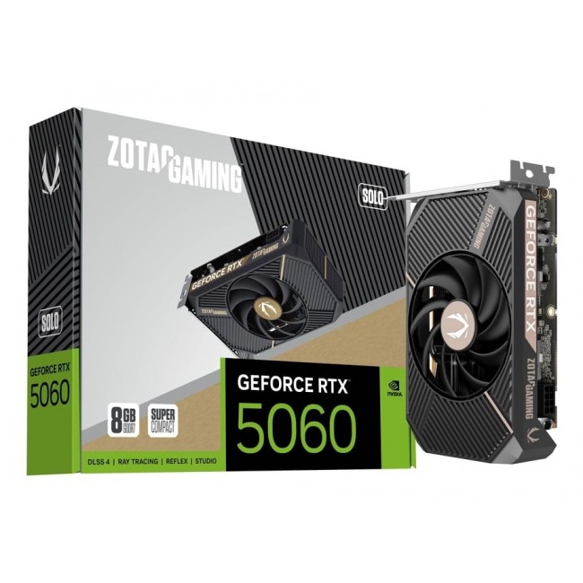 Zotac GAMING GeForce RTX 5060 SOLO NVIDIA 8 GB GDDR7 Zotac GAMING GeForce RTX 5060 SOLO NVIDIA 8 GB GDDR7