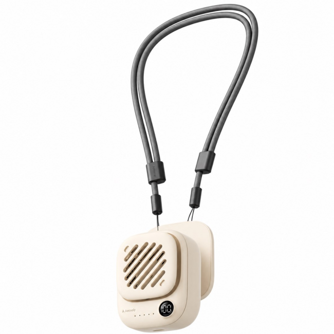 AECOOLY CLICK 01 Mini Portable Neck Fan, Beige
