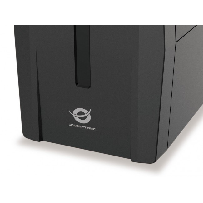 Conceptronic ZEUS02G 850VA 480W UPS, UK socket x 2, HID USB, RJ45 In/Out, AVR