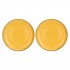 Set of 2 Concerto Ocra Round Platters - Yellow, 32 cm