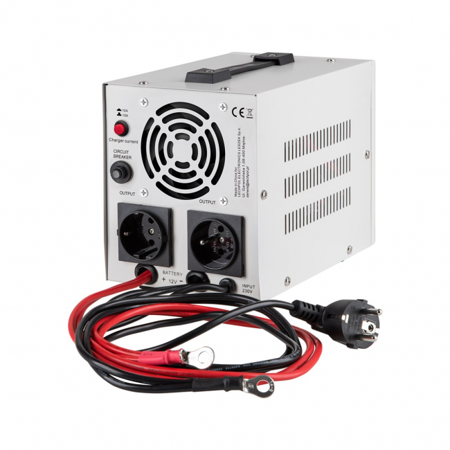 KEMOT PROsinus-800 emergency power supply unit a pure sine wave inverter with a 12V charging function, 230V, 800VA/500W
