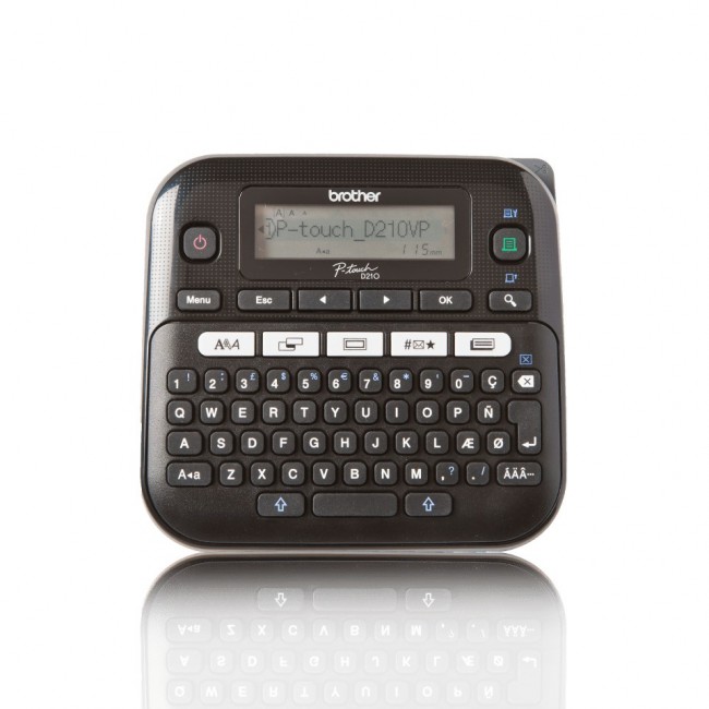 Brother PT-D210VP label printer Thermal transfer 180 x 180 DPI 20 mm/sec QWERTY Brother PT-D210VP label printer Thermal transfer 180 x 180 DPI 20 mm/sec QWERTY