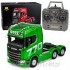 Ciągnik Siod owy Cię ar wka Scania Zdalnie Sterowana RC Huina Zielony 1:18