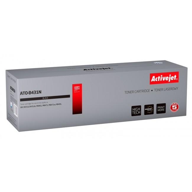 Activejet ATO-B431N toner for OKI printer OKI B431 44574902 replacement Supreme 10000 pages black Activejet ATO-B431N toner for OKI printer OKI B431 44574902 replacement Supreme 10000 pages black