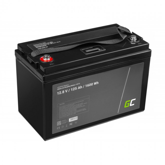 Green Cell CAV13 vehicle battery Lithium Iron Phosphate (LiFePO4) 125 Ah 12.8 V Marine / Leisure Green Cell CAV13 vehicle battery Lithium Iron Phosphate (LiFePO4) 125 Ah 12.8 V Marine / Leisure