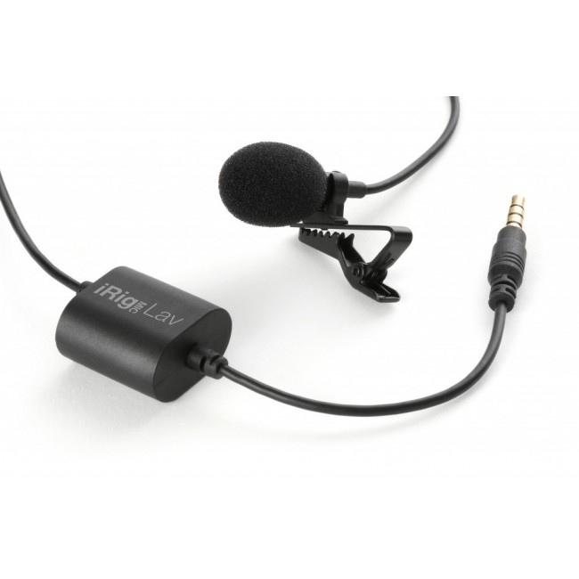 IK Multimedia iRig Mic Lav Black Clip-on microphone IK Multimedia iRig Mic Lav Black Clip-on microphone