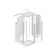 Lanberg Wall mounting rack cabinet 19'' 22U 600x450mm Grey