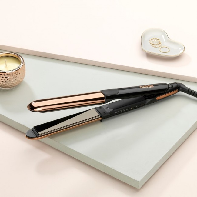 BaByliss Straight & Curl Brilliance Curling iron Warm Black, Rose 3 m BaByliss Straight & Curl Brilliance Curling iron Warm Black, Rose 3 m