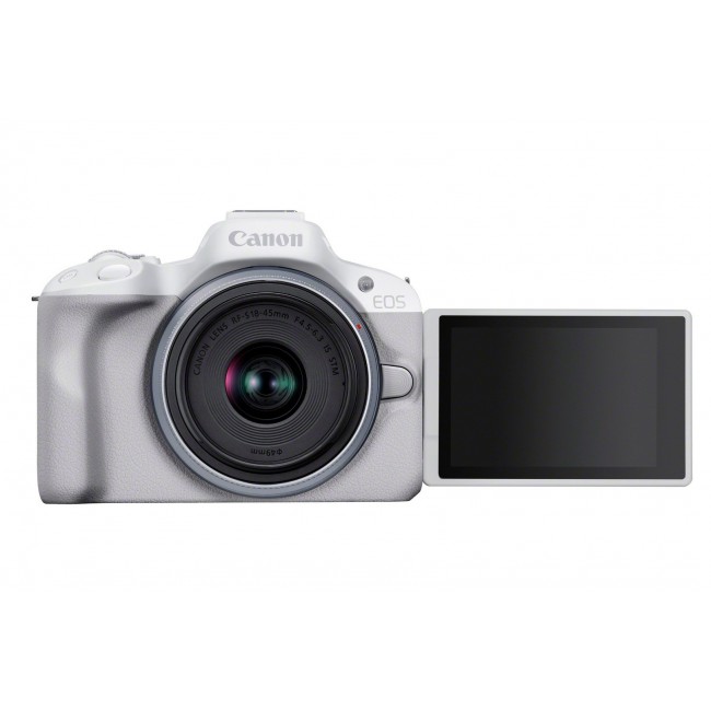 Canon EOS R50, White + RF-S 18-45mm F4.5-6.3 IS STM Kit MILC 24.2 MP CMOS 6000 x 4000 pixels
