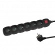 Esperanza ELK219K power extension 5 m 6 AC outlet(s) Indoor Black