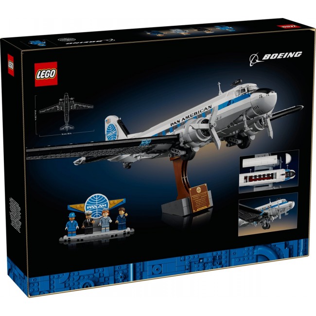LEGO ICONS 11378 Douglas DC-3 PAN AM Airliner
