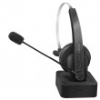 LogiLink BT0059 headphones/headset Wireless Head-band Office/Call center Bluetooth Charging stand Black