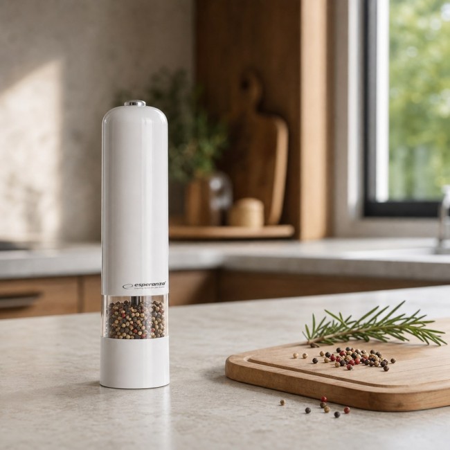 Esperanza EKP001W White pepper mill