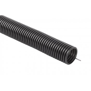 Flexible corrugated installation pipe, PVC conduit, UV, 320N with remote control 16/12 50m