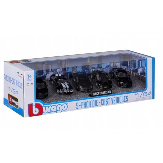 BBU 1:64 BBurago 5-Pack BlackCollection 59150BK BBU 1:64 BBurago 5-Pack BlackCollection 59150BK