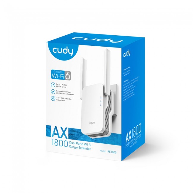Cudy RE1800 Wi-Fi signal booster Cudy RE1800 Wi-Fi signal booster