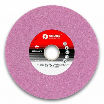 ANDRE FLAT GRINDING WHEEL 200mm x 20mm x 32mm CRA60K7VE01-35 PINK 