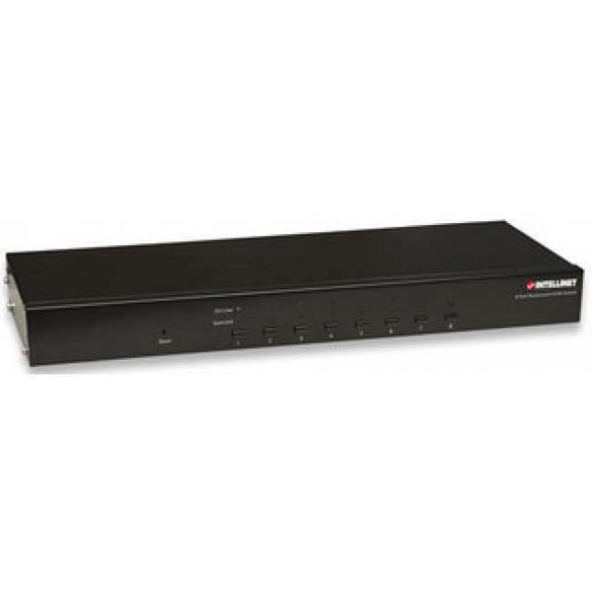 Intellinet 8-Port Rackmount KVM Switch, Combo USB + PS/2, On-Screen Display, Cables included (Euro 2-pin plug) Intellinet 8-Port Rackmount KVM Switch, Combo USB + PS/2, On-Screen Display, Cables included (Euro 2-pin plug)