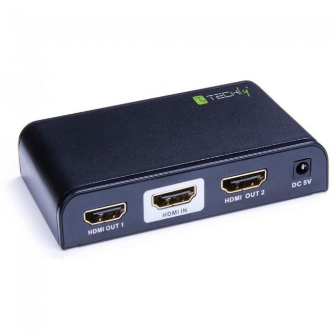 Techly IDATA HDMI2-4K2 video splitter HDMI 2x HDMI Techly IDATA HDMI2-4K2 video splitter HDMI 2x HDMI