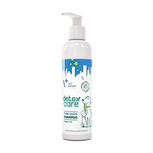 VET EXPERT Detox Care Pure White Shampoo - shampoo for dogs and cats - 250 ml