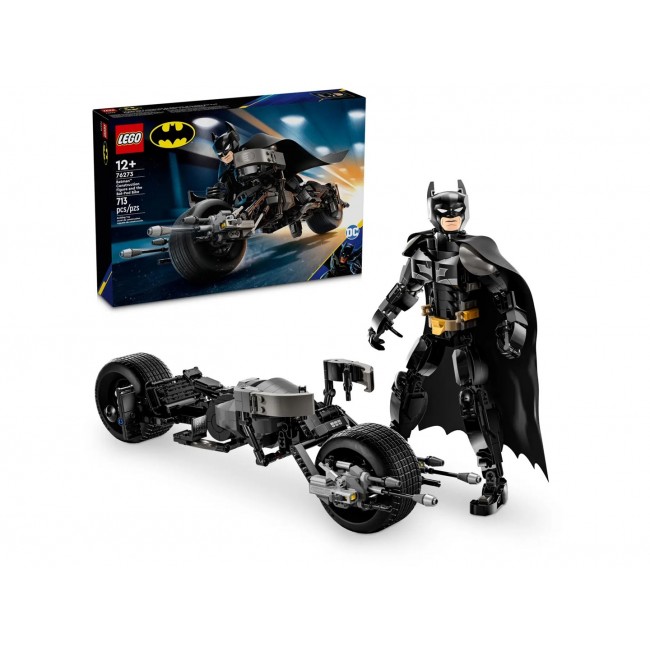 LEGO BATMAN 76273 Batman Construction Figure and the Bat-Pod Bike LEGO BATMAN 76273 Batman Construction Figure and the Bat-Pod Bike