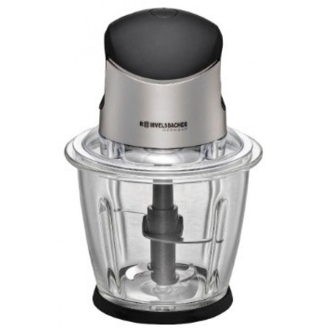 Rommelsbacher MZ 500 electric food chopper 1.5 L 500 W Black, Stainless steel