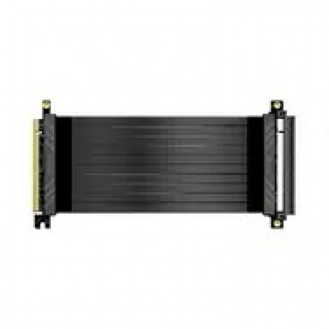 Akasa RISER BLACK X2, Premium PCIe 3.0 x 16 Riser cable,20CM 180 PCIe 3.0 x16 Female 180 PCIe 3.0 x16 Male