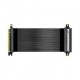 Akasa RISER BLACK X2, Premium PCIe 3.0 x 16 Riser cable,20CM 180 PCIe 3.0 x16 Female 180 PCIe 3.0 x16 Male