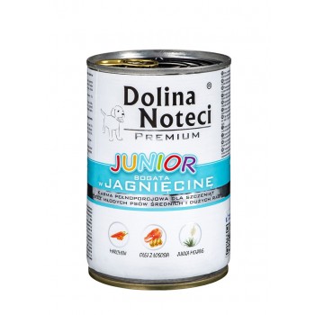 Dolina Noteci Premium Junior rich in lamb - wet food for puppies of medium and large breeds - 400g