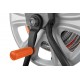 Garden hose reel, metal, for up to 60m of 1/2