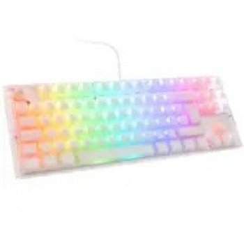 Ducky One 3 Aura White TKL Gaming Tastatur, RGB LED - MX-Speed-Silver