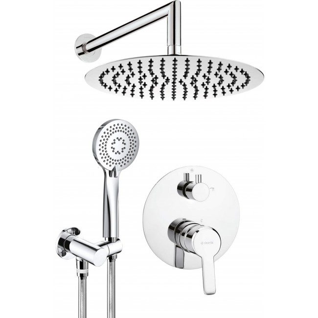 Concealed shower set