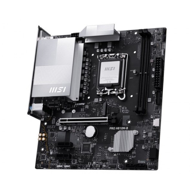 MSI PRO H810M-B motherboard Intel H810 LGA 1851 (Socket V1) micro ATX MSI PRO H810M-B motherboard Intel H810 LGA 1851 (Socket V1) micro ATX