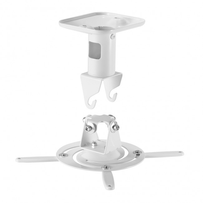 Maclean Ceiling Mount/Hanger for Projectors, Steel, 180 310 mm, up to 15 kg, MC-208 W