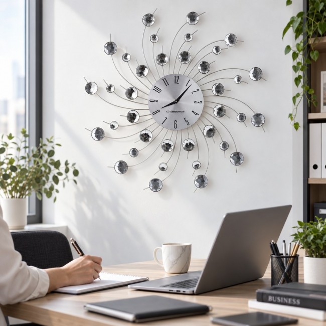 Esperanza EHC004 wall clock Mechanical wall clock Other Black,Stainless steel